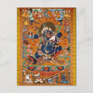 Cartão Postal Divindade budista tibetana Yama