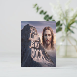Cartão Postal Divine Savior: O Senhor é a minha pedra