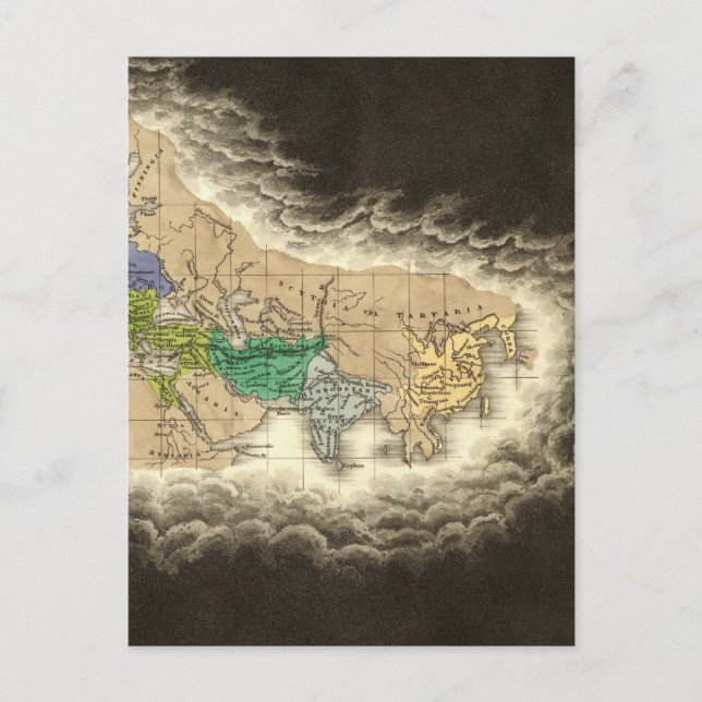 Cartão Postal Divisão do Império Romano 395 AD (Frente)