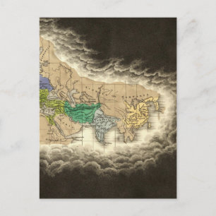 Cartão Postal Divisão do Império Romano 395 AD