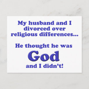 Cartão Postal Divorciado