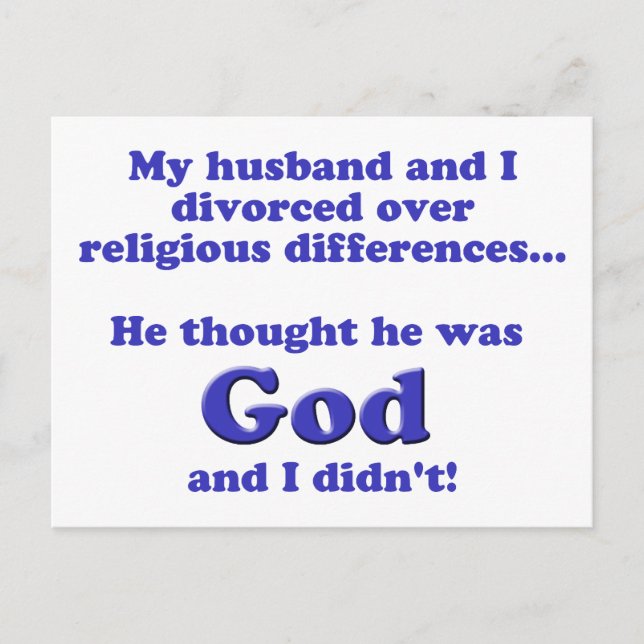 Cartão Postal Divorciado (Frente)