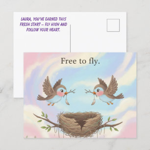 Cartão Postal Divórcio Free to Fly Card