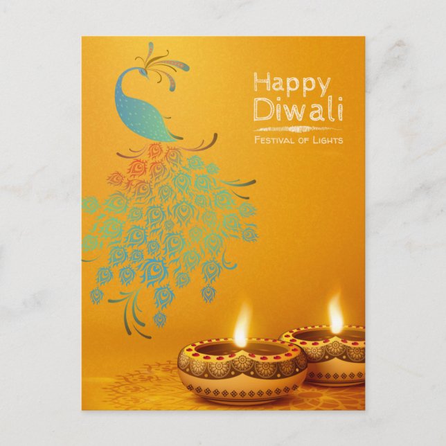 Cartão Postal Diwali (Frente)