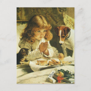 Cartão Postal Dizendo Nossas Orações, Suspense Charles Burton Ba