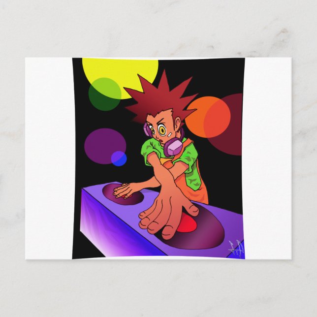 Cartão Postal Dj Anime Jr. (Frente)