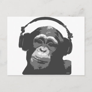 CARTÃO POSTAL DJ MONKEY