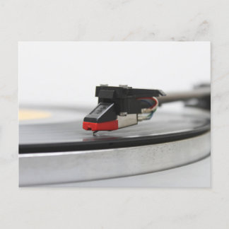 Cartão Postal DJ Vinyl Vintage