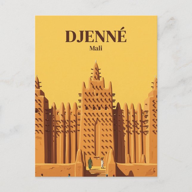 Cartão Postal Djenné, Djenné, Mopti (Frente)