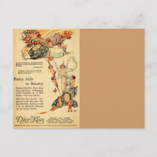 Cartão Postal Djer Fairy Aid French Perfume