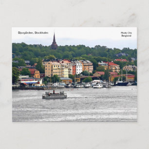 Cartão Postal Djurgården, Estocolmo, Foto Ola...