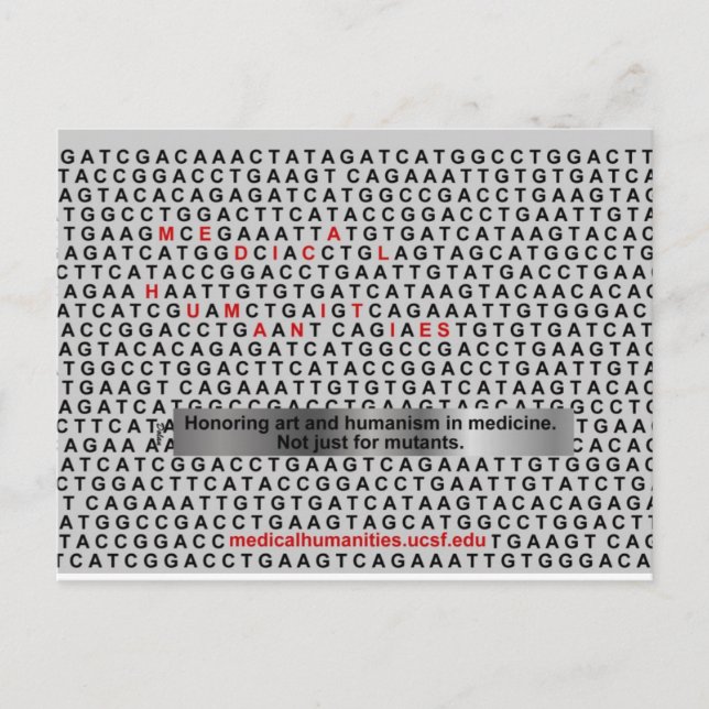 Cartão Postal DNA do Humanismo Médico (Frente)