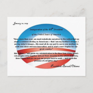 Cartão postal do 0bama O