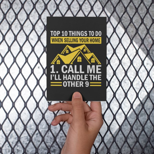 Cartão postal do Agente Imobiliário Funny Quote (funny real estate agent postcard)