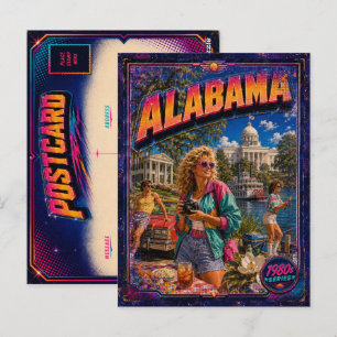 Cartão postal do Alabama dos anos 80 retrô