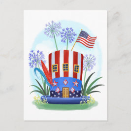 Cartão postal do American Patriotic Hat House