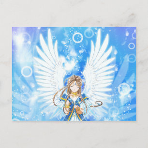 Cartão postal do Anjo Anime