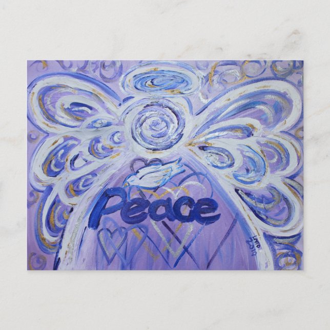 Cartão postal do Anjo da Paz (Frente)