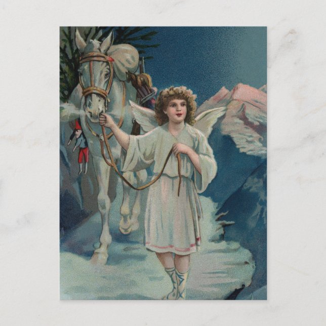 Cartão postal do Anjo de Natal (Frente)