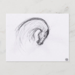 Cartão Postal do Ano do Cavalo do Zodíaco com Dese