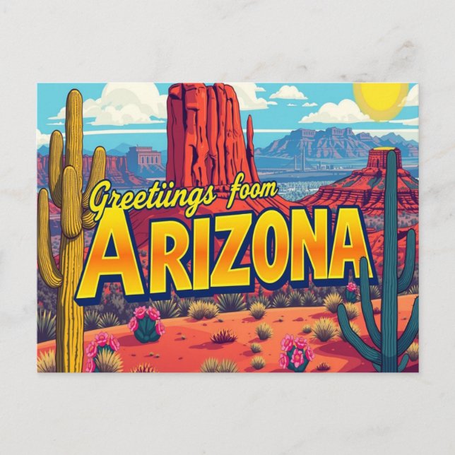 Cartão postal do Arizona (Frente)