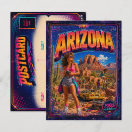 Cartão Postal do Arizona dos Anos 80 Retro