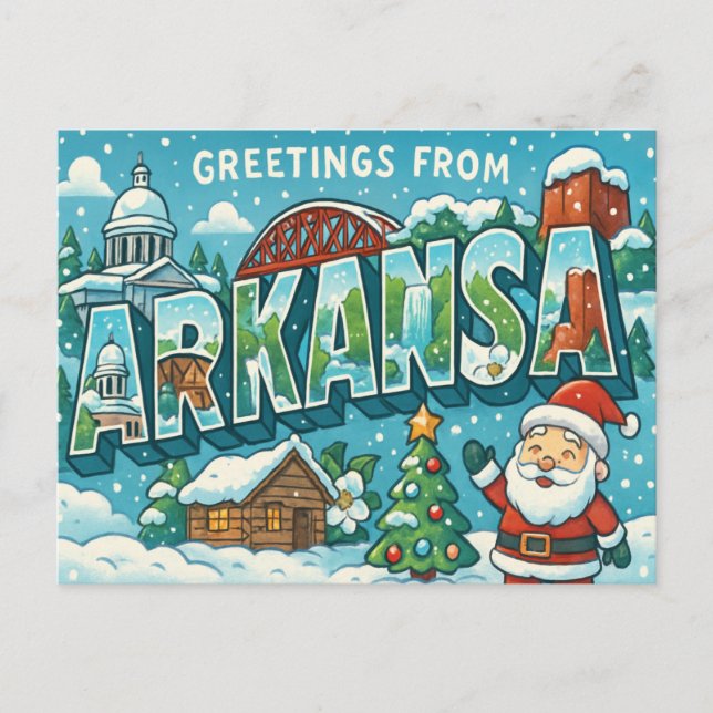 Cartão postal do ARKANSAS (Frente)
