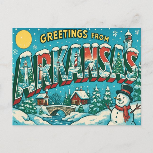 Cartão postal do ARKANSAS (Frente)