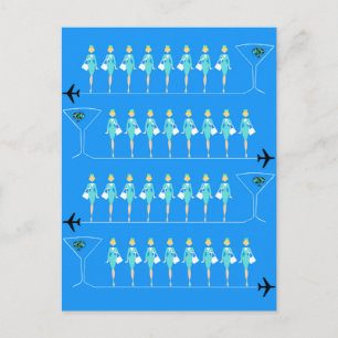 Cartão postal do Atendedor de Voo Clássico