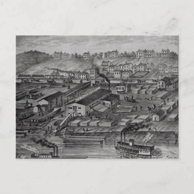 Cartão Postal Do Atlas Ilustrado do Alto Ohio (Frente)