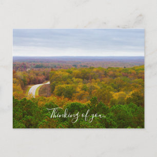 Cartão Postal Do Autumn Drive Pano Pensando Em Vo
