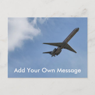 Cartão postal do avião