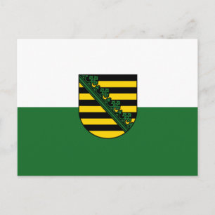 Cartão postal do Bandeira da Saxónia