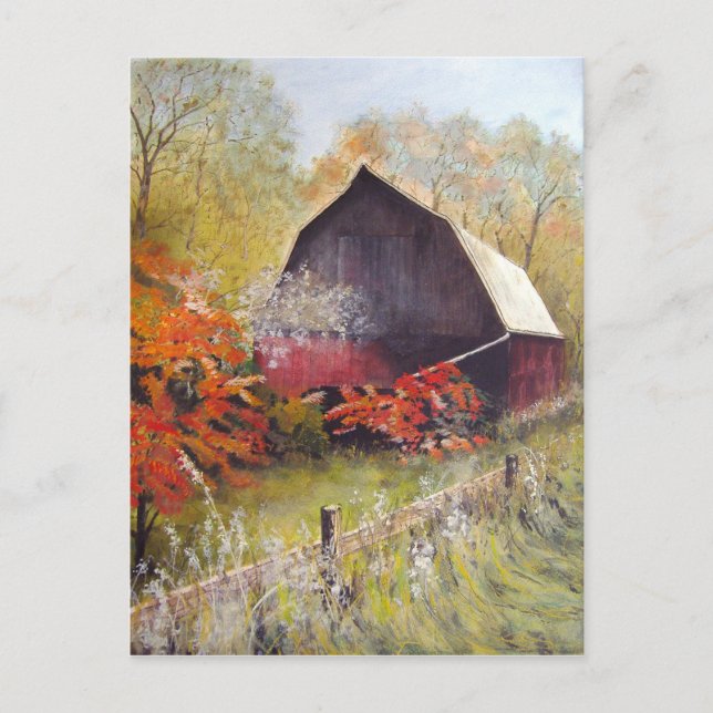 Cartão postal do Barn perdido (Frente)