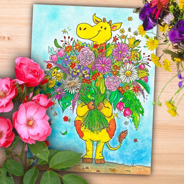 Cartão postal do buquê de girafa  (Criador carregado)