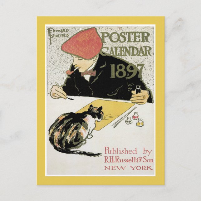 Cartão postal do Calendário poster (Frente)
