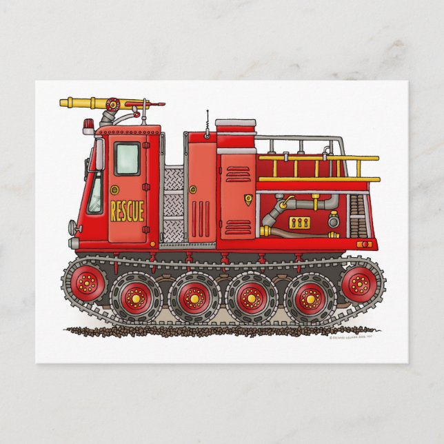 Cartão postal do Caminhão-Fogo (Frente)