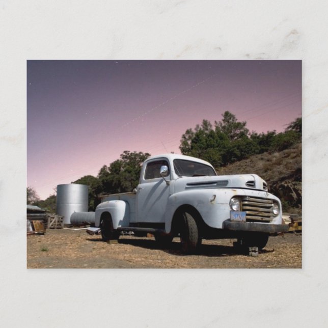 Cartão postal do Caminhão Vintage (Frente)