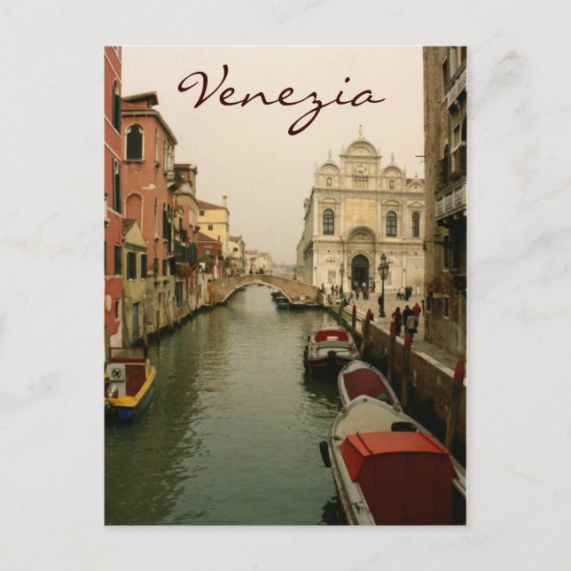 Cartão postal do Canal de Veneza (Frente)