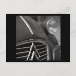 Cartão postal do carro vintage | Citroen 2cv | Fra