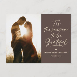 Cartão-postal do Cartão com fotos Grateful Season