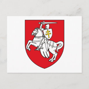 Cartão postal do Casaco de Armas da Bielorrússia