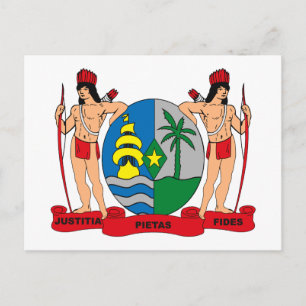 Cartão postal do Casaco de armas Suriname