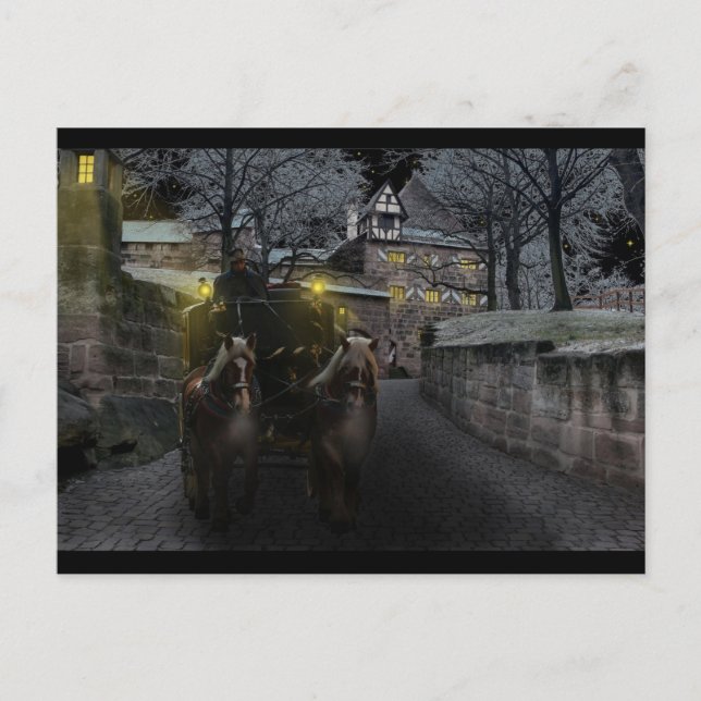 cartão postal do castelo de inverno (Frente)