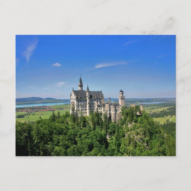 Cartão Postal do Castelo de Neuschwanstein (Frente)