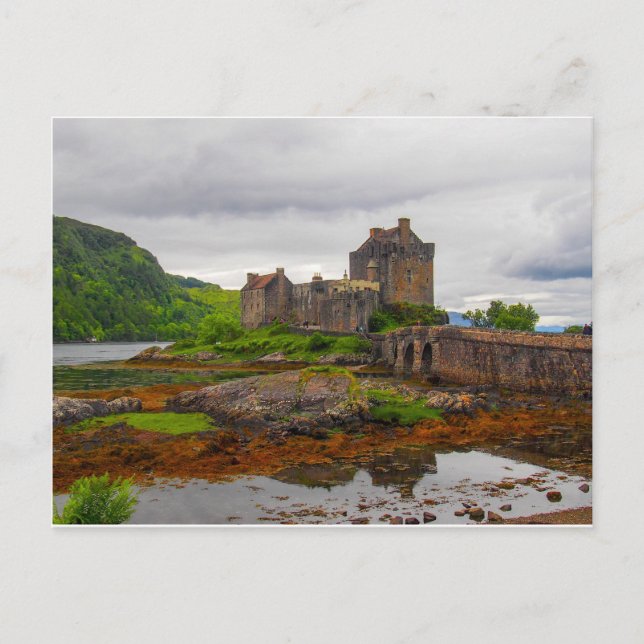Cartão postal do Castelo Eilean Donan (Frente)