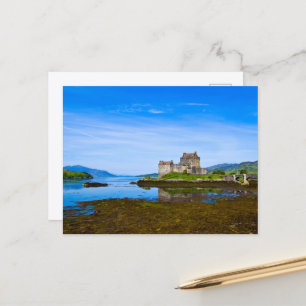 Cartão postal do Castelo Eilean Donan, Escócia