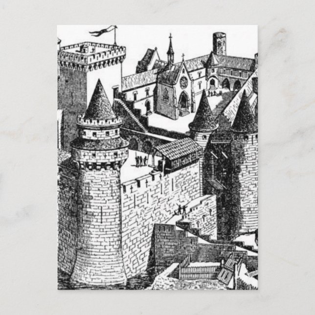 Cartão postal do Castelo Medieval (Frente)