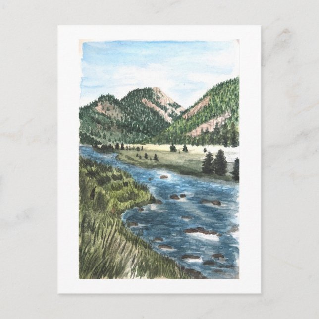 cartão postal do castor creek (Frente)