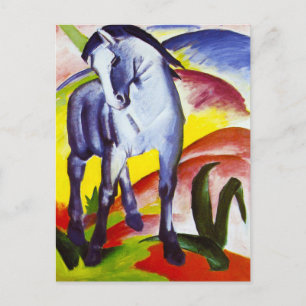 Cartão postal do Cavalo Azul de Franz Marc